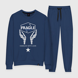 Костюм хлопковый женский Fragile Express, цвет: тёмно-синий