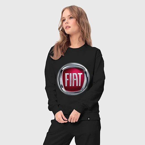 Женский костюм FIAT logo / Черный – фото 3