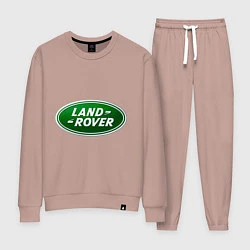 Костюм хлопковый женский Logo Land Rover, цвет: пыльно-розовый