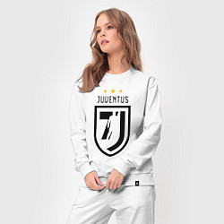 Костюм хлопковый женский Juventus 7J, цвет: белый — фото 2