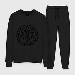 Костюм хлопковый женский Slipknot Pentagram, цвет: черный