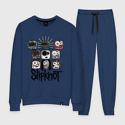 Костюм хлопковый женский Slipknot Masks, цвет: тёмно-синий