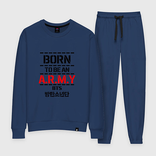 Женский костюм Born to be an ARMY BTS / Тёмно-синий – фото 1