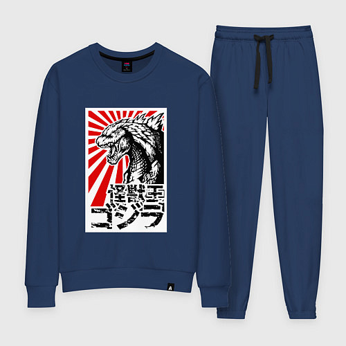 Женский костюм Godzilla Poster / Тёмно-синий – фото 1