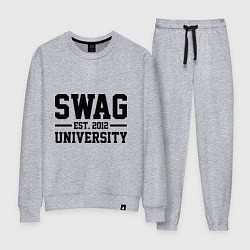 Костюм хлопковый женский Swag University, цвет: меланж