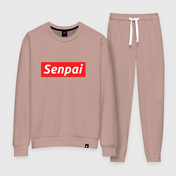 Костюм хлопковый женский Senpai Supreme, цвет: пыльно-розовый