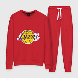 Костюм хлопковый женский LA Lakers, цвет: красный