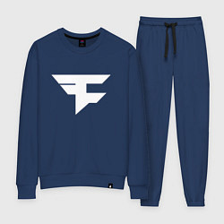 Костюм хлопковый женский FAZE Symbol, цвет: тёмно-синий