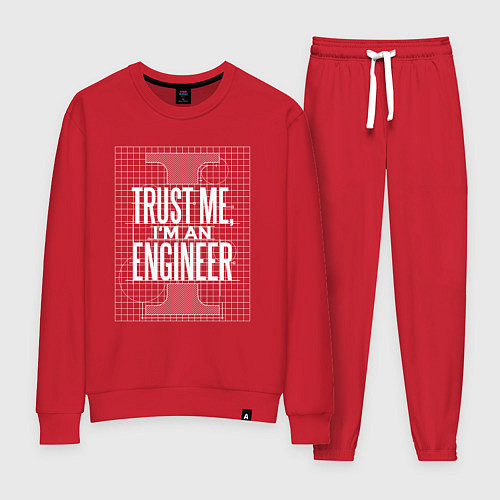 Женский костюм I'm an Engineer / Красный – фото 1