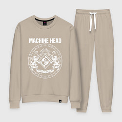 Костюм хлопковый женский Machine Head MCMXCII, цвет: миндальный