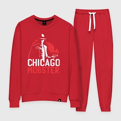 Костюм хлопковый женский Chicago Mobster, цвет: красный