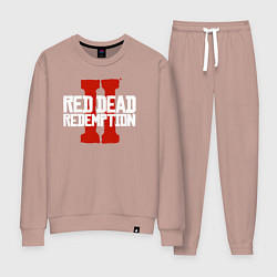 Костюм хлопковый женский RDR II, цвет: пыльно-розовый