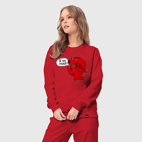 Женский костюм Рак: я на мид / Красный – фото 3