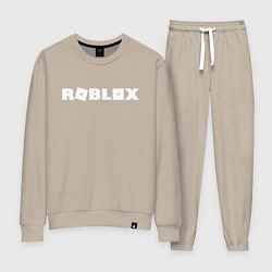 Костюм хлопковый женский Roblox Logo, цвет: миндальный