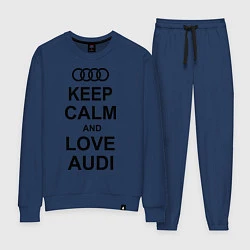 Костюм хлопковый женский Keep Calm & Love Audi, цвет: тёмно-синий
