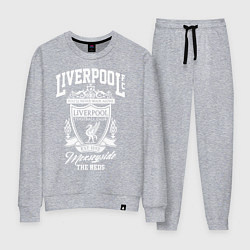 Костюм хлопковый женский Liverpool: Est 1892, цвет: меланж