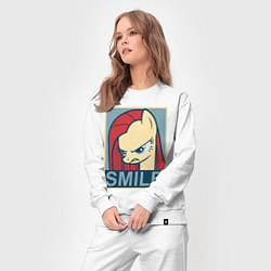 Костюм хлопковый женский MLP: Smile, цвет: белый — фото 2