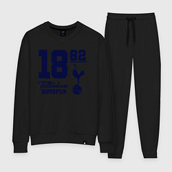 Костюм хлопковый женский FC Tottenham 1882, цвет: черный