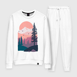 Костюм хлопковый женский Mountain Adventure, цвет: белый