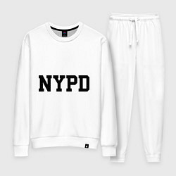 Костюм хлопковый женский NYPD, цвет: белый