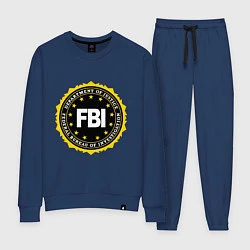 Костюм хлопковый женский FBI Departament, цвет: тёмно-синий