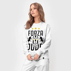 Костюм хлопковый женский Forza Juve, цвет: белый — фото 2