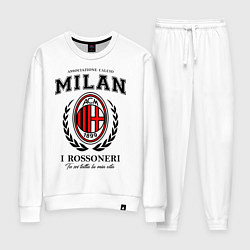Костюм хлопковый женский Milan: I Rossoneri, цвет: белый