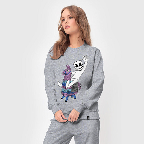 Женский костюм Marshmello x Llama / Меланж – фото 3