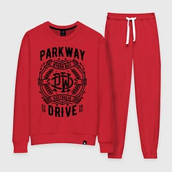 Костюм хлопковый женский Parkway Drive: Australia, цвет: красный