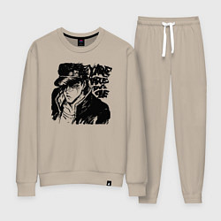 Костюм хлопковый женский JoJo, цвет: миндальный