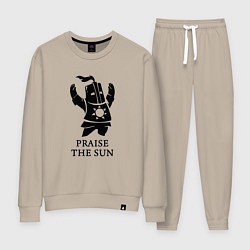 Костюм хлопковый женский Praise the Sun, цвет: миндальный