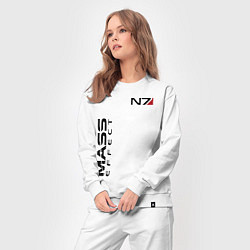 Костюм хлопковый женский MASS EFFECT N7, цвет: белый — фото 2