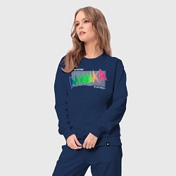 Костюм хлопковый женский Mishka NYC x Tessa Violet, цвет: тёмно-синий — фото 2