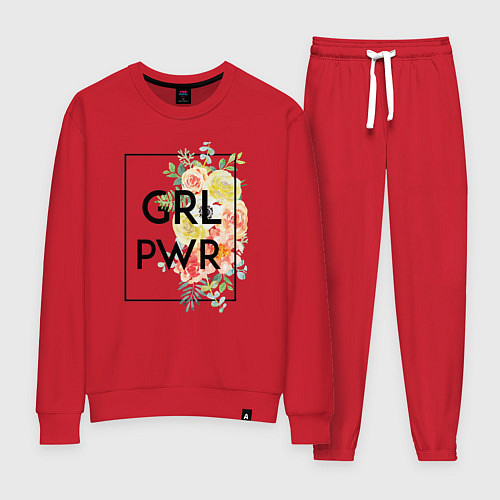Женский костюм GRL PWR / Красный – фото 1