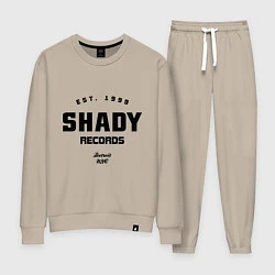 Костюм хлопковый женский Shady records, цвет: миндальный