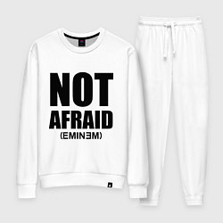 Костюм хлопковый женский Not Afraid, цвет: белый