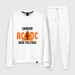 Костюм хлопковый женский AC/DC: High Voltage, цвет: белый