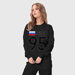 Костюм хлопковый женский RUS 95, цвет: черный — фото 2