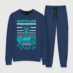 Костюм хлопковый женский Northlane: Node, цвет: тёмно-синий