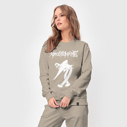 Костюм хлопковый женский Ghostemane, цвет: миндальный — фото 2