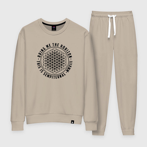 Женский костюм BRING ME THE HORIZON / Миндальный – фото 1