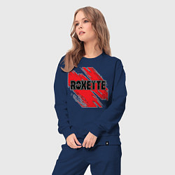Костюм хлопковый женский Roxette, цвет: тёмно-синий — фото 2