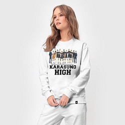 Костюм хлопковый женский Karasuno HIGH, цвет: белый — фото 2