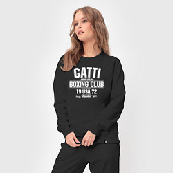 Костюм хлопковый женский Gatti Boxing Club, цвет: черный — фото 2