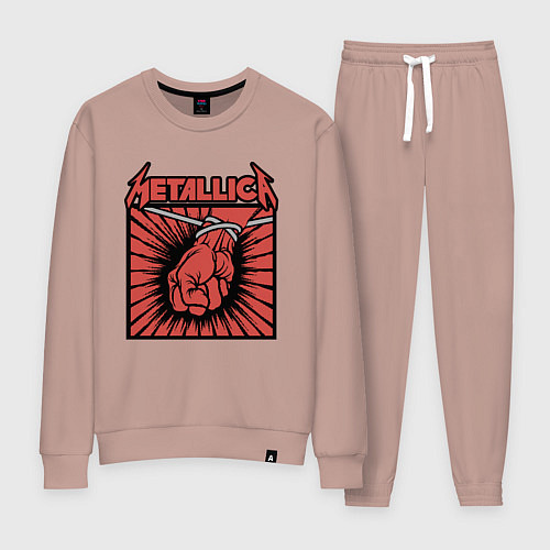 Женский костюм Metallica / Пыльно-розовый – фото 1