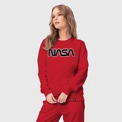 Костюм хлопковый женский NASA, цвет: красный — фото 2