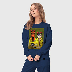 Костюм хлопковый женский BoJack Horseman, цвет: тёмно-синий — фото 2