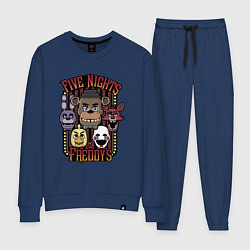 Костюм хлопковый женский FIVE NIGHTS AT FREDDYS, цвет: тёмно-синий