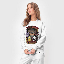 Костюм хлопковый женский FIVE NIGHTS AT FREDDYS, цвет: белый — фото 2