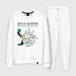 Костюм хлопковый женский SONIC Silver, цвет: белый
